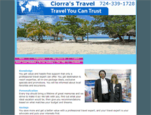 Tablet Screenshot of ciorrastravel.com